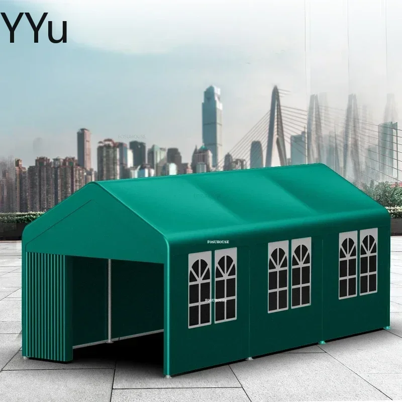 Heavy Duty Outdoor Gazebo Canopy Waterproof Sunproof Carport Shelter for Villa Garden Patio Mobile Garage Awning Pergola