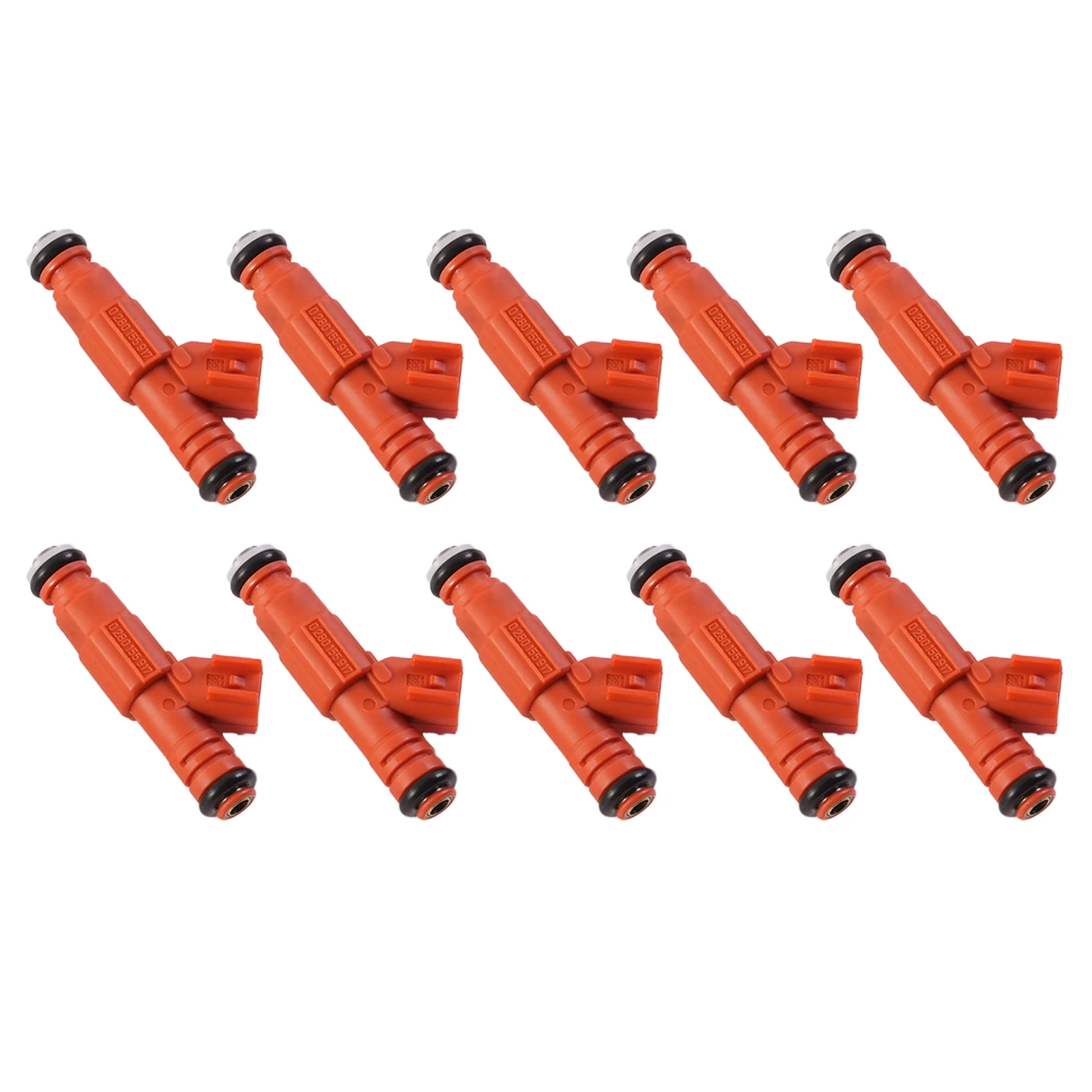10 шт. топливные форсунки 0280155917 в сборе Common Rail   Для Ford F350 F450 F550 6.8L V10 запасная часть двигателя автомобиля