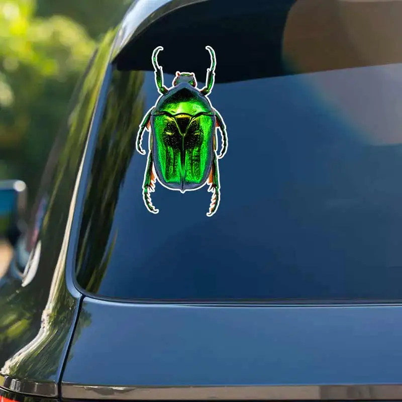 Adesivo de vinil fofo pequeno inseto para carro, decalque à prova d'água para janela traseira de motocicleta, campista, caminhão, laptop, decoração sh848