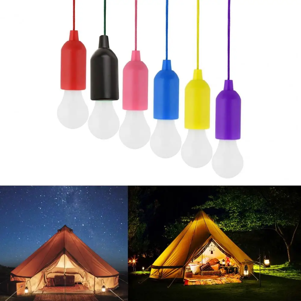 Bombilla LED decorativa con cuerda de tracción, útil para pared, Patio, fiesta, uso diario, tienda de campaña