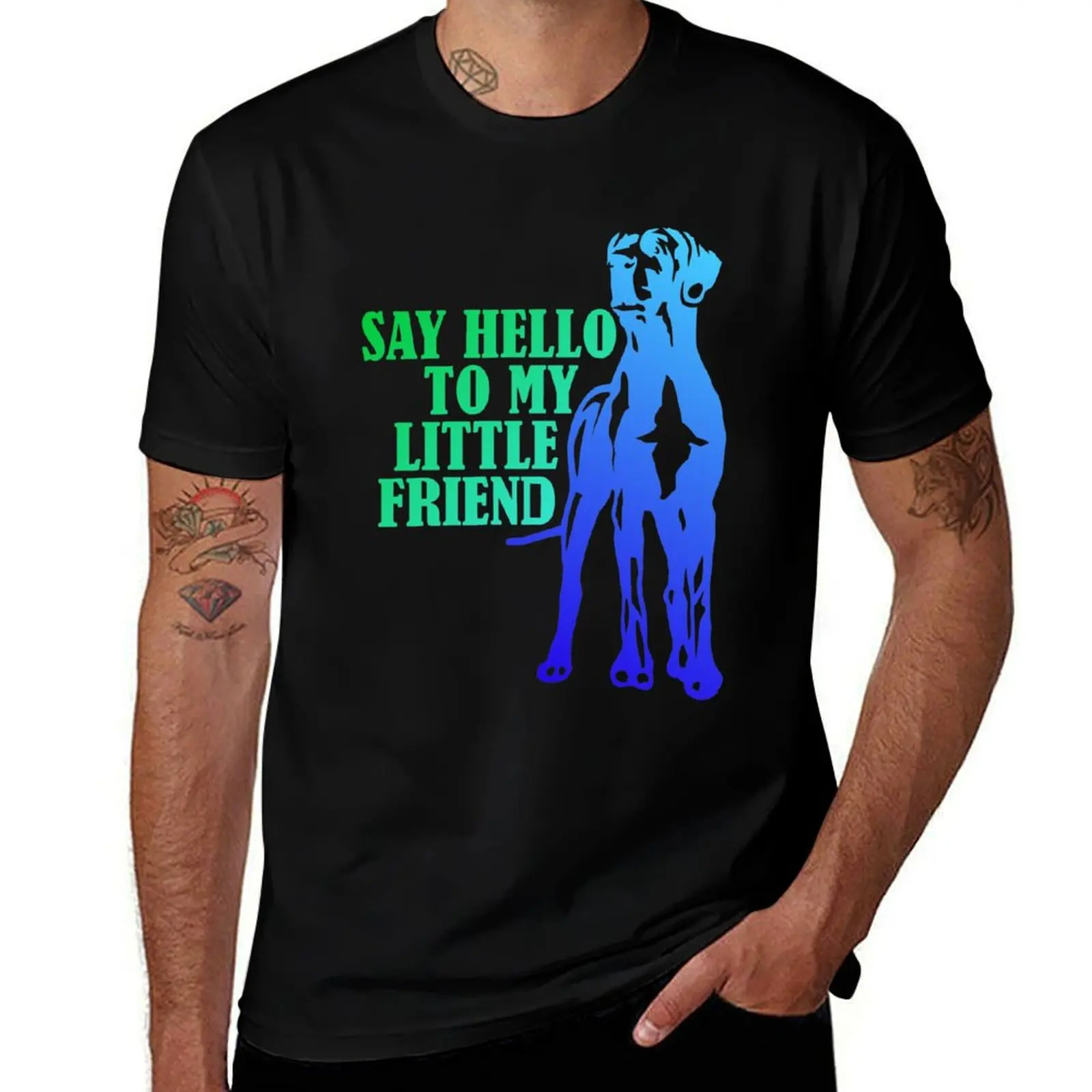

My Friend the Great Dane T-Shirt Breathable Gym Short Sleeve T-Shirt