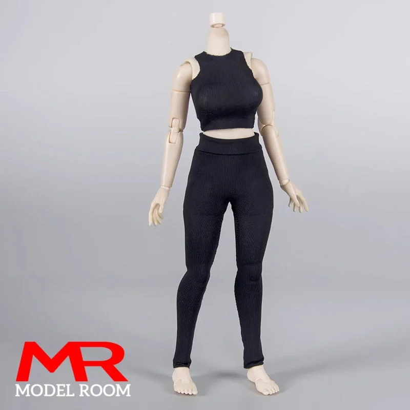 Camiseta sin mangas para mujer, chaleco, ropa, modelo apto para 6 pulgadas, figura loca de Romankey, soldado, cuerpo de figura de acción, muñecas, escala 1/12