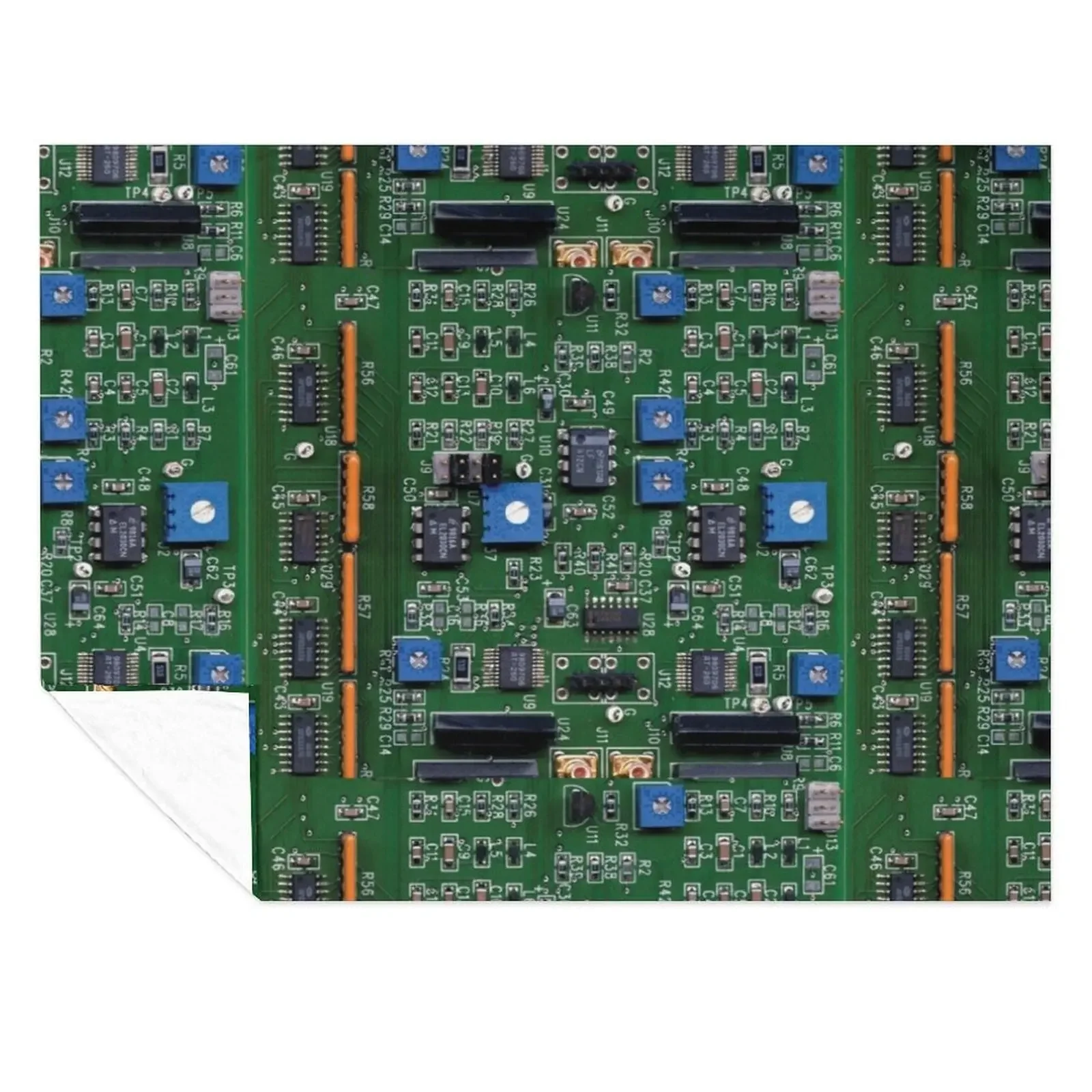

Electronic circuit board with chips Throw Blanket Soft Polar warm winter for sofa Blankets