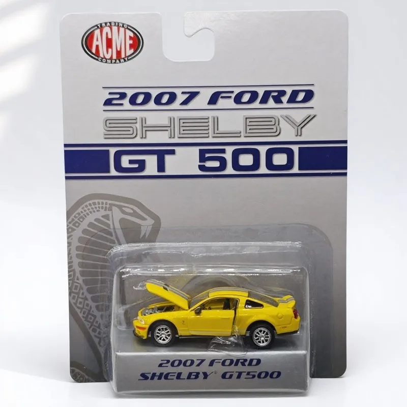 

ACME 1:64 2007 FORD SHELBY Ford Shelby GT500 Желтый 64002 Коллекционная модель автомобиля из литого сплава