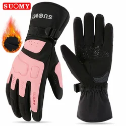 SUOMY Motorcycle Gloves Waterproof Guantes Men Women Motorbike Riding Gloves Windproof Touch Screen Moto Motocross Gloves Winter