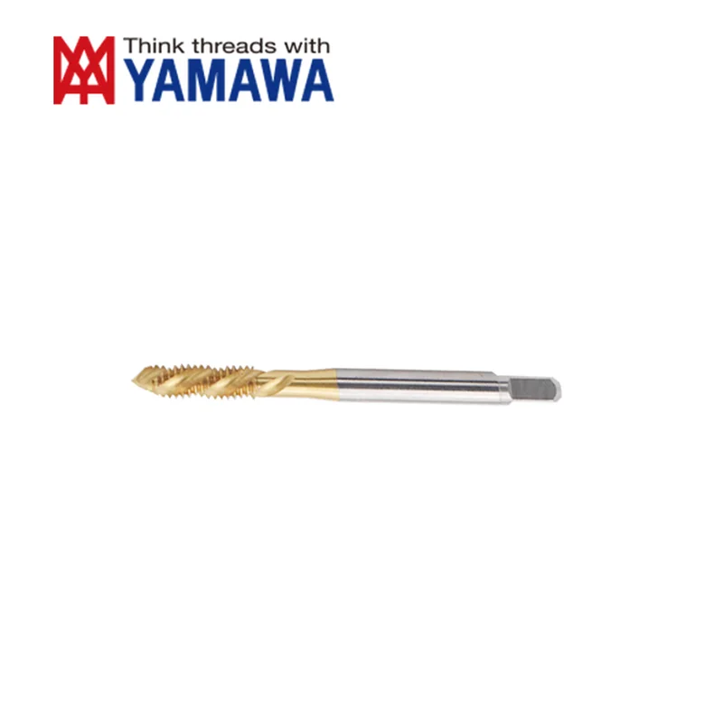 1PCS YAMAWA Metric Left hand Spiral Fluted Tap  For aluminum/With Tin Coating  Machine M2M2.5M2.6 M3M3.5M4M5M6 Screw Thread Tap