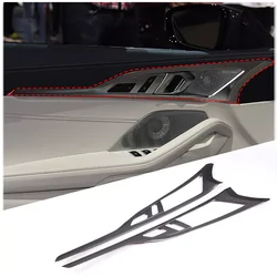Carbon Fiber Door Handle Panel Trim Strip For BMW 8 Series G14 G15 G16 2019-2022