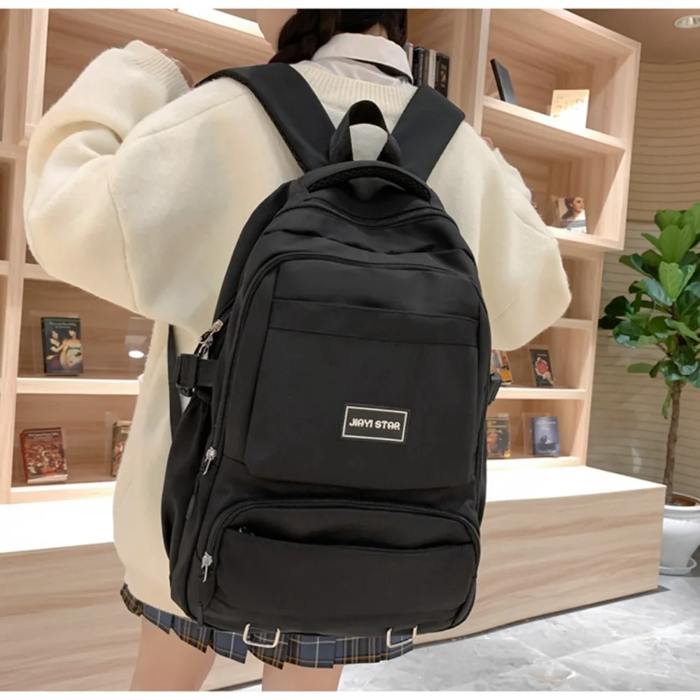 Schoolbag For Girls Large Capacity Backpack Nylon Waterproof Backpack College And High School Schoolbag Literary Women Backpack