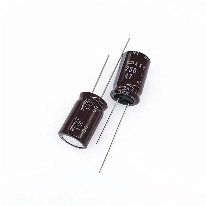 10Pcs NIPPON CHEMI-CON KXG Series 250V47uF 12.5X20MM High Frequency Low Resistance Long Life Aluminum Electrolytic Capacitors