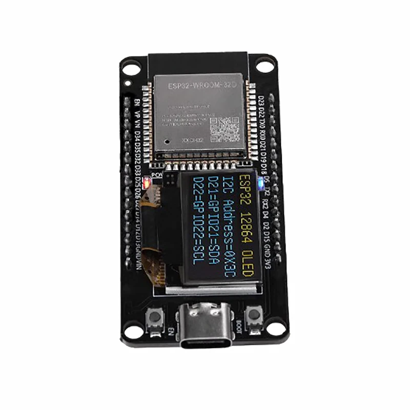 Модуль платы разработки WIFI ESP32 ESPWROOM-32D OLED-экран CH340C с 0,96