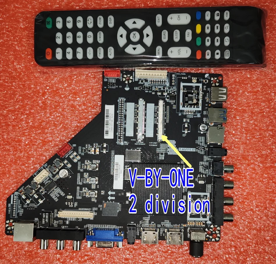 T.HV510.81  WiFi TV motherboard physical photo in stock for 2 DIVISIONProgram Adjustable Partition