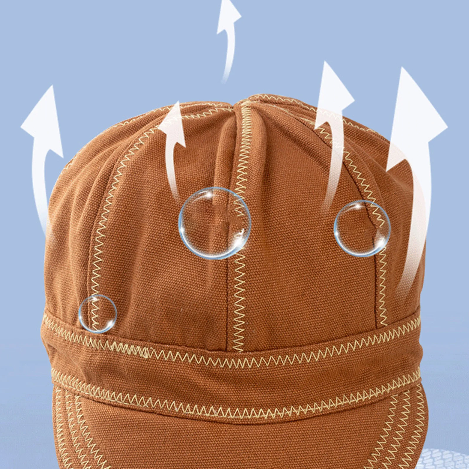 Flame Resistant Heat-Insulating Welding Cap Breathable Duty Work Cap for Welders Electricians Gas Station Workers Baseball Style view 6