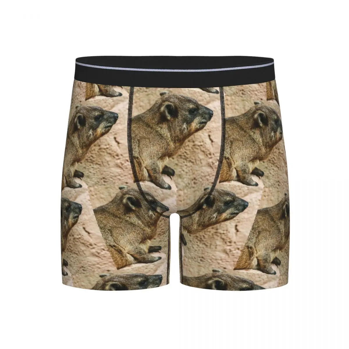 

Long Boxer Underpants Shorts Rock Hyrax Panties Men Comfortable Underwear for Homme Man Boyfriend Gifts