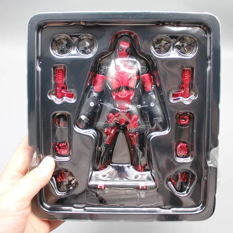 Hot 16cm Gk Deadpool Iron Man Joint Action Figure Anime Movie Character Doll Battle Armor Handwork Children'S Toy Adult Gift