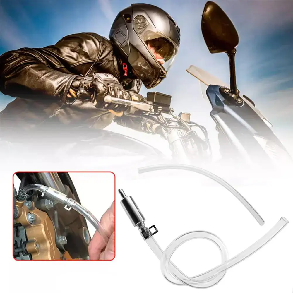 Auto Motorcycle Fuel Pipe Hydraulic Brake Bleeding Oil Change Pump Tools Car Bleeder Fluid Hose Clutch Valve Check Tube Pipe