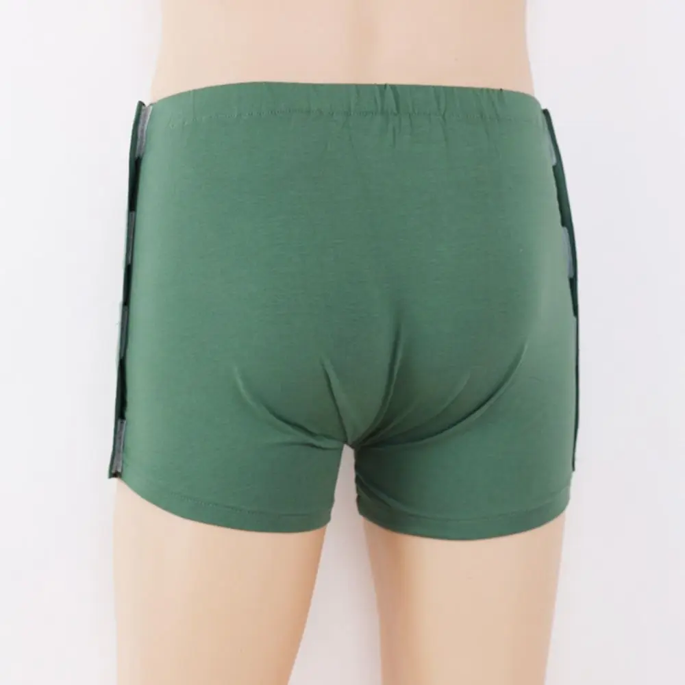 

Easy To Wear Men's Boxer Underwear Elastic Washable Open-Side Boxer Briefs Soft Multifunctional Postoperation Briefs