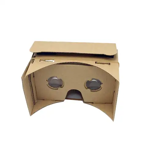 구글 가상 현실 안경용 DIY 카드보드, 3D 광학 렌즈 박스 포함, 휴대폰 및 모델에 적합, 3.5-6.0 컴팩트