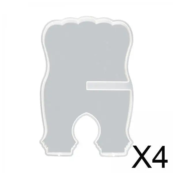 

Silicone Book Reading Rack Die Epoxy Resin DIY Mold Book Holder Making Craft Model for Home Desk Organizer