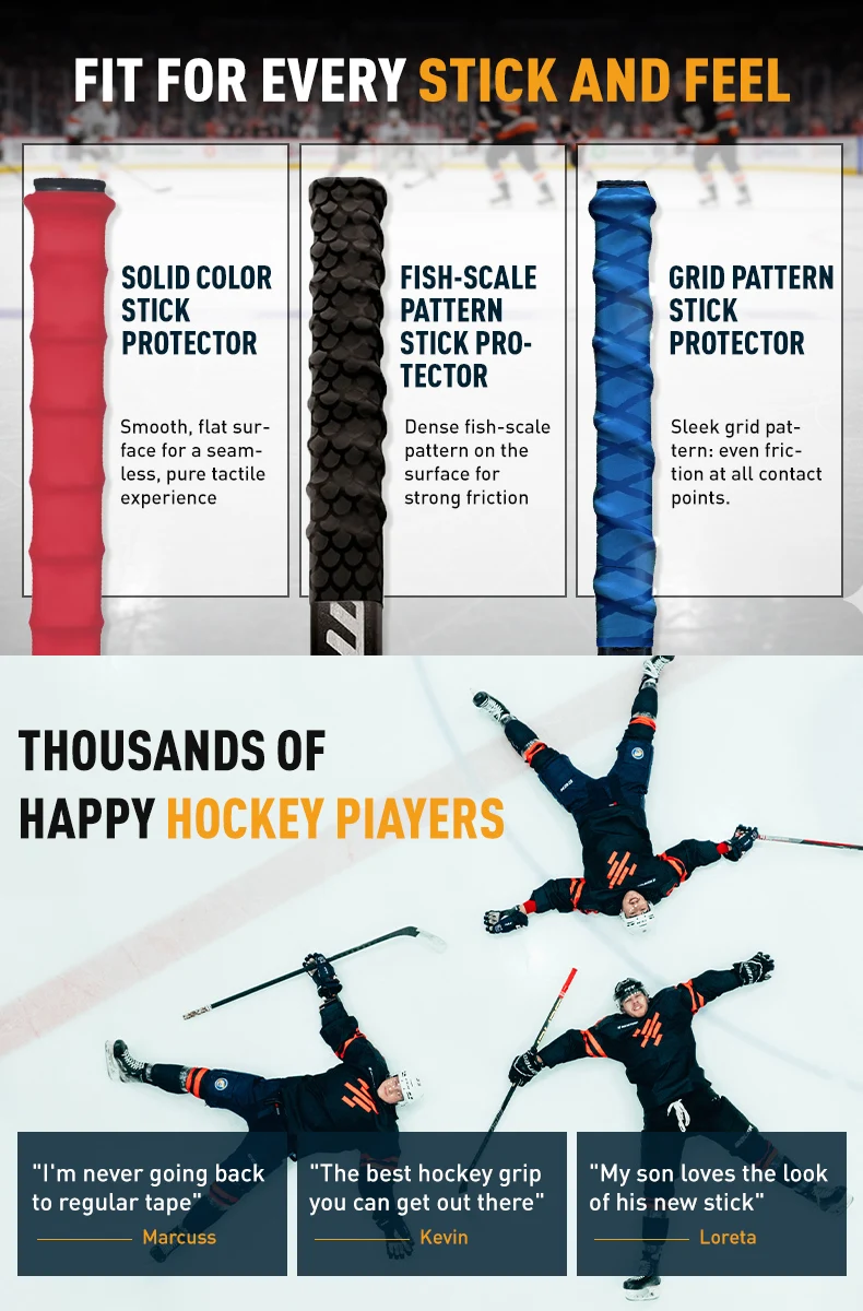 Eishockeyschläger Wärmeschrumpfende Hülle Eishockeyschläger-Griff Rutschfeste Angelruten-Trainingsausrüstung Badminton Hockey Zubehör – Detail 1