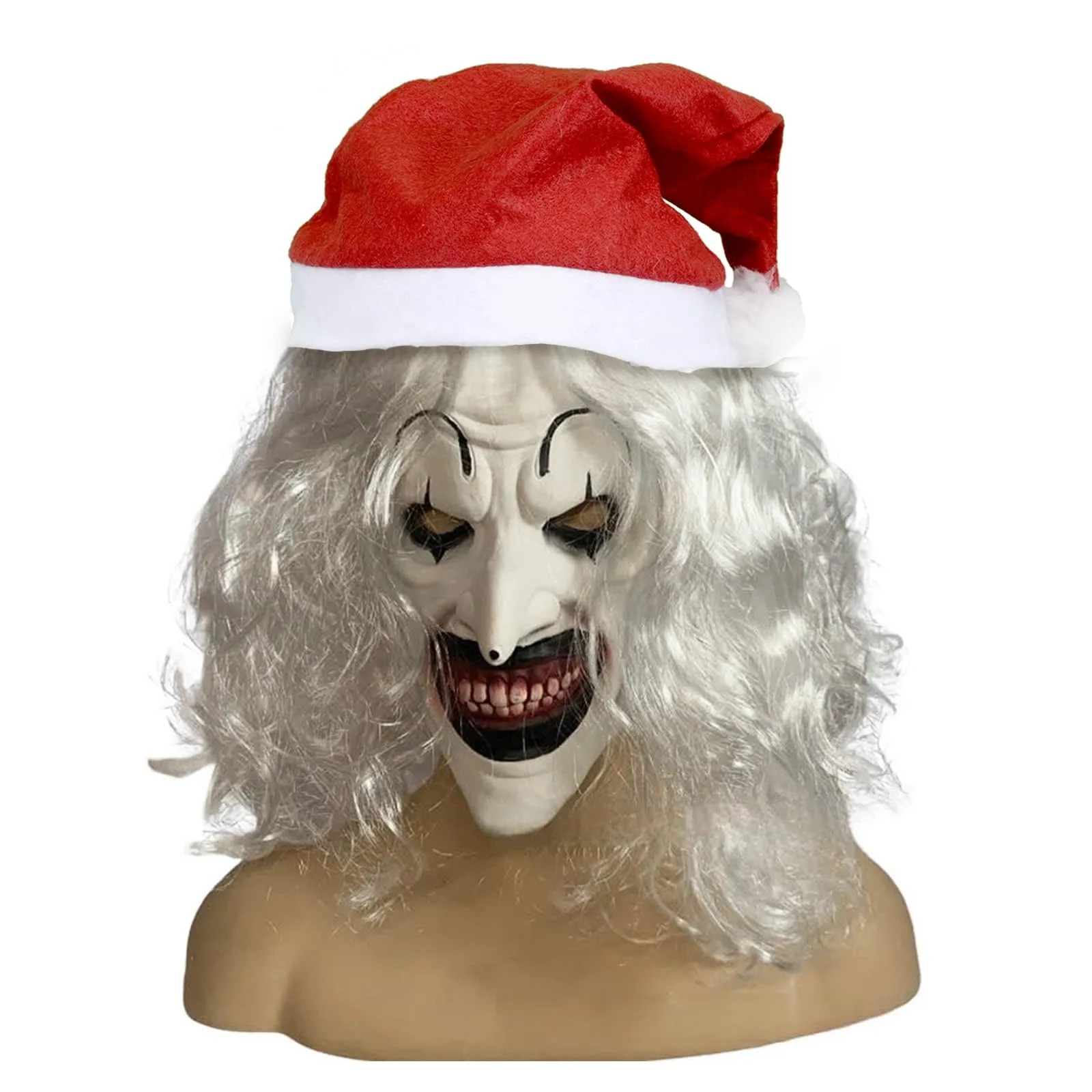 قناع مهرج تنكري مخيف للبالغين ، فن مرعب ، رأس كامل ، إكسسوارات هالوين ، زي جديد ، #4