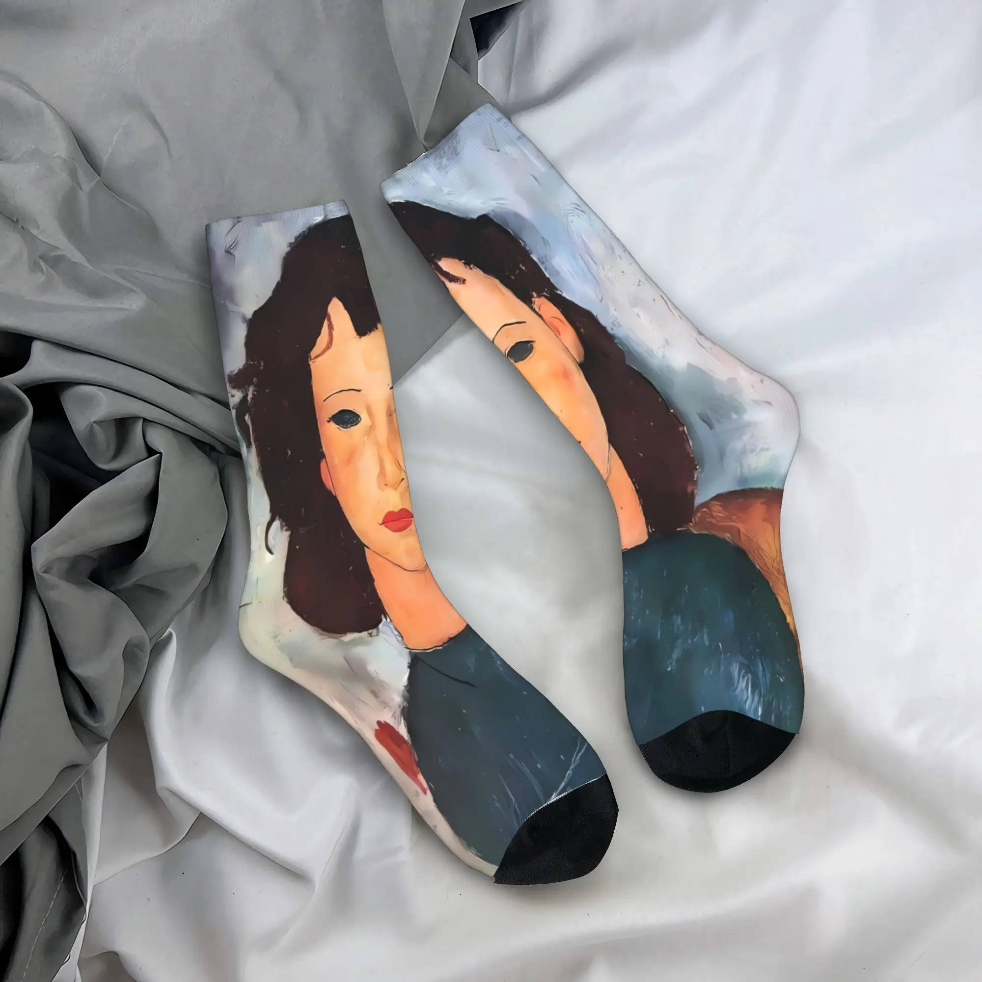 Amadeo Modigliani Print Socks  Printed Stockings Anti Sweat Men Socks Comfortable Winter Elegant Outdoor Sports Socks