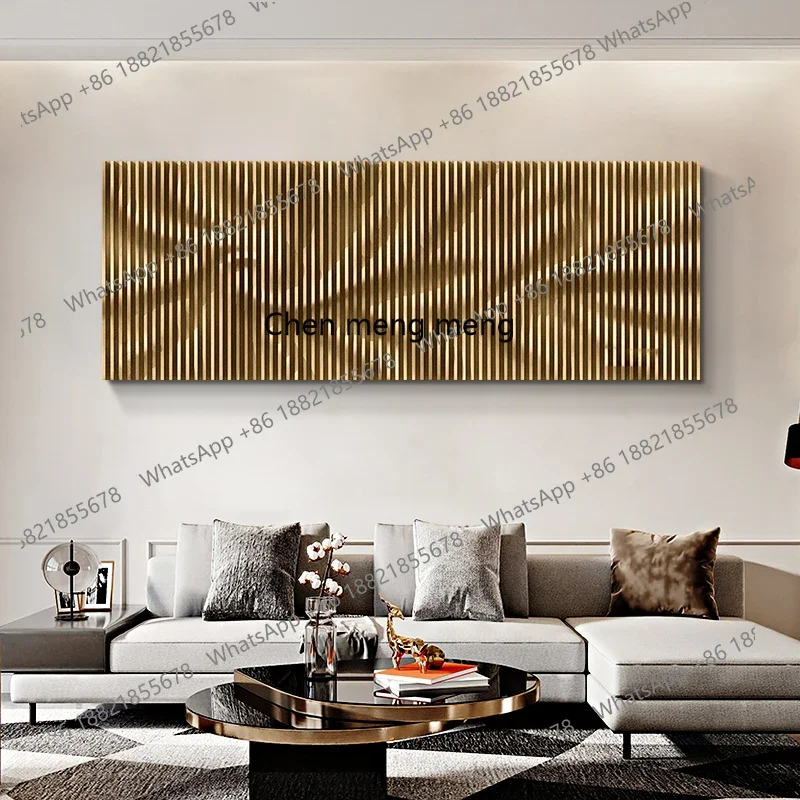 A74Three-dimensional wood carving frameless art hanging painting modern abstract living room decorative painting bedroom mural