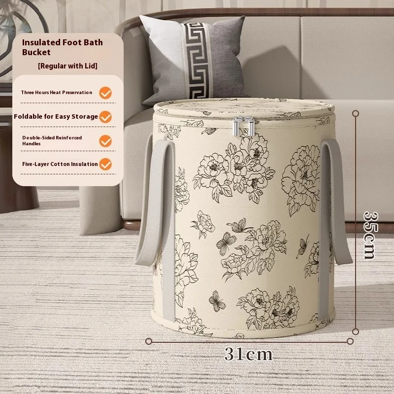حوض استحمام القدم المحمول المنزل للطي دلو حمام القدم المحمولة الشتاء حوض غسيل القدم مع حوض استحمام القدم تمرغ حوض