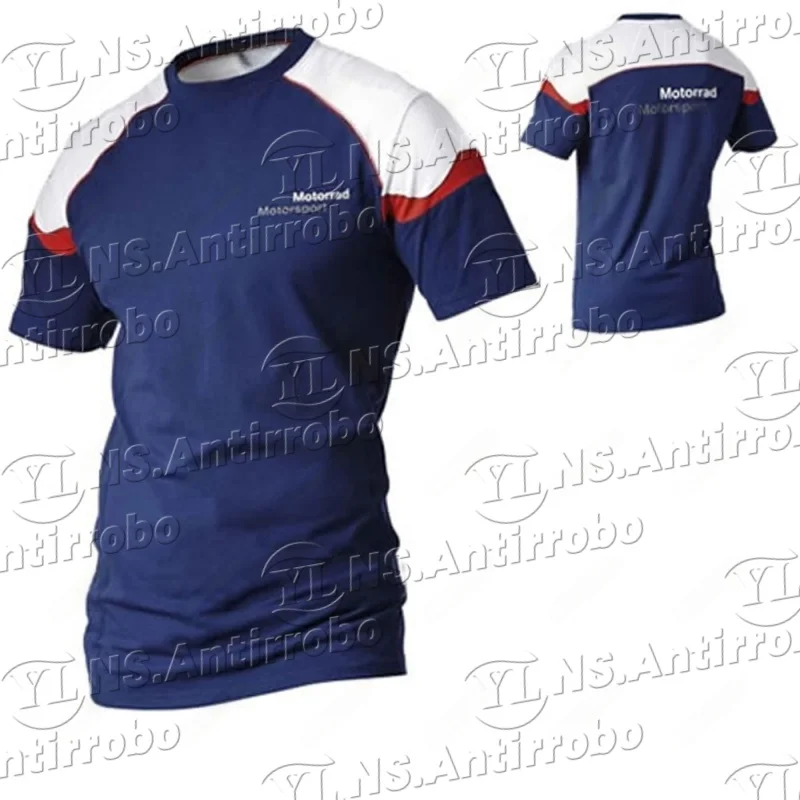 

2025 New Spring and Summer BMW Short Sleeved T-shirt Casual and Fashionable Men's BMW 3D Printed Handsome Short Sleeved Top