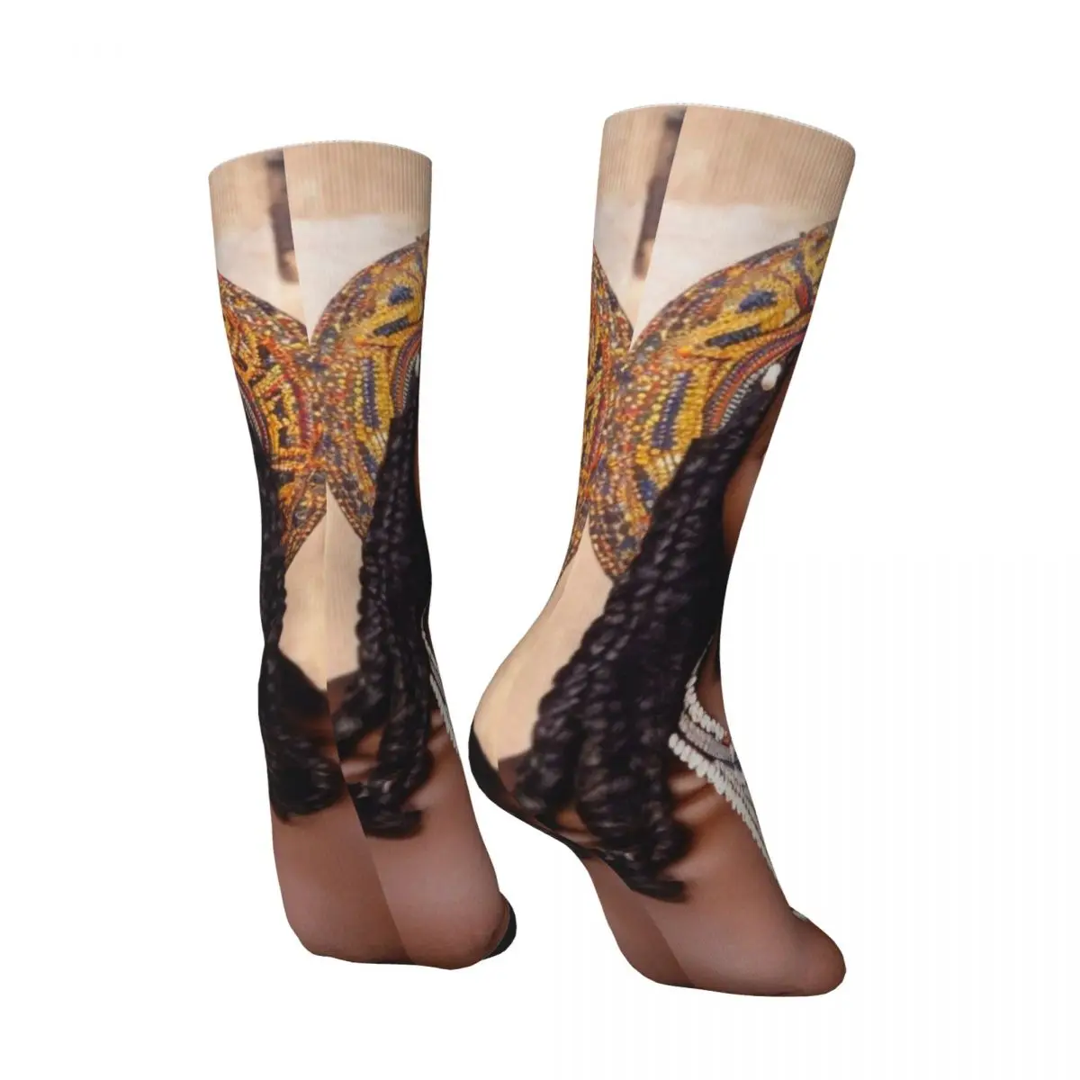 African Jesus Socks Winter Religious Belief Stockings Korean Women Men Breathable Socks Printed Running Anti Skid Socks