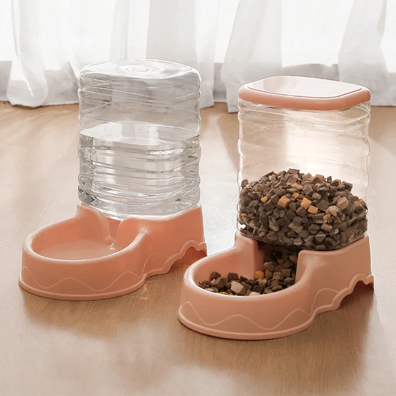 Pet Automatic Feeder Large Capacity Cat Dog Food Dispenser For Pet Water Drinking,feeding Food Dispenser Water Bowl