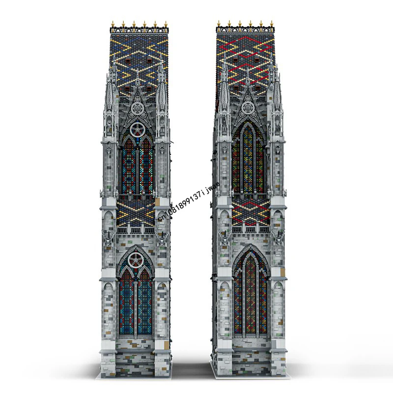Nieuwe 41101 Stuks Stad Hot Selling Street View Moc Beroemde Gothic Kathedraal Mdeol Custom Puzzels DIY creatieve ideeën Kinderen Speelgoed