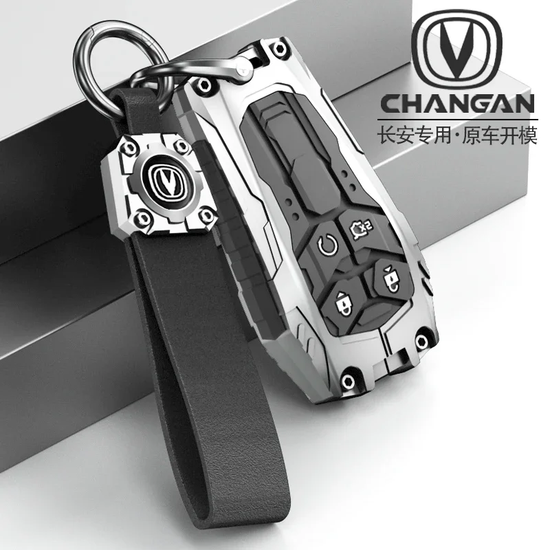 For Changan UNIV UNIZ/T/K EADO PLUS CS75 55 35 PLUS Metal key bag cover car remote control protective case key chain