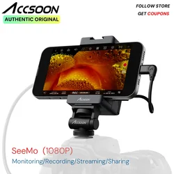 Accsoon SeeMo HDMI to USB-C Video Capture Adapter for iPhone and iPad,Support 1080P 60FPS Video & Real-Time Monitoring/Streaming