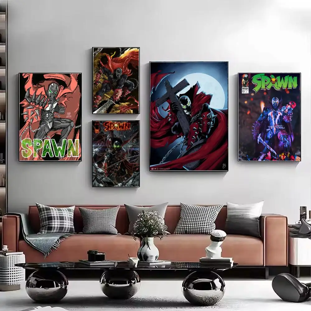 Spawn Comic Poster HD Decorative Wall Art Aesthetic Home Decor for Living Room Bedroom Café Office Modern Stylish Gift