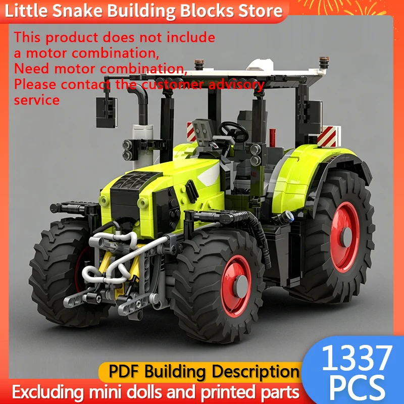 City Car Model MOC Building Bricks Large High-Performance Tractor Modular Technology Gifts Holiday Assemble Children Toys Suit