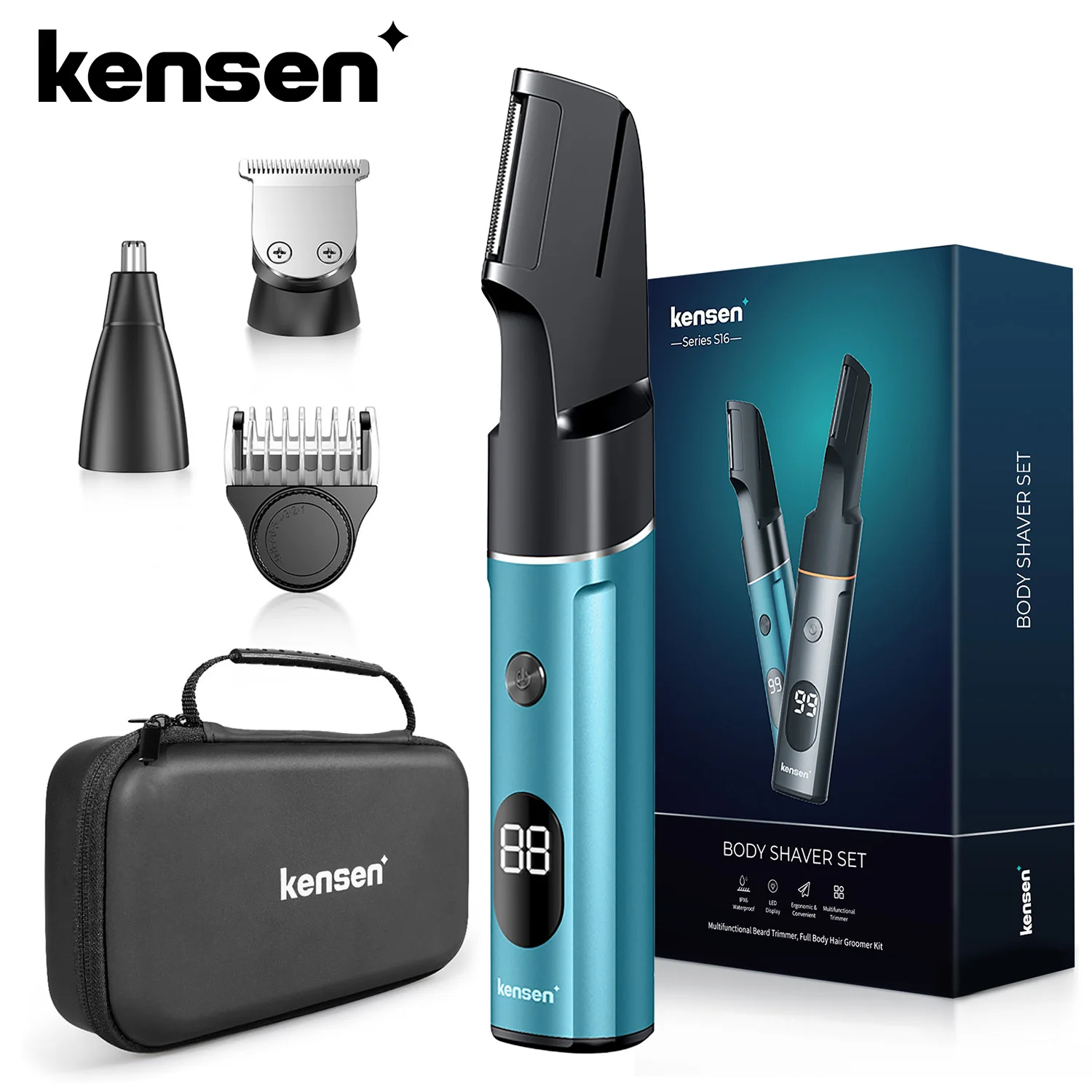 kensen-s16-professional-body-hair-trimmer-kit-for-men-led-display-rechargeable-electric-beard-shaver-hair-cutting-machine-barber