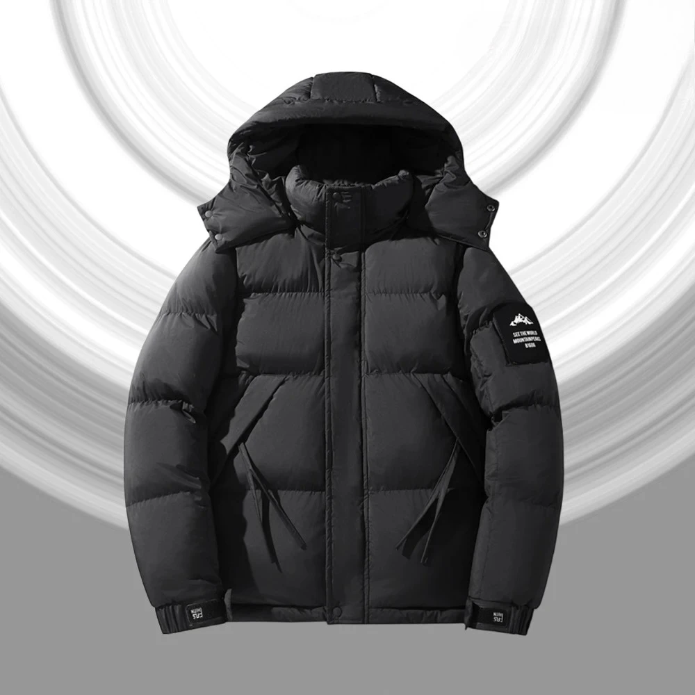 

2025 New Style Detachable Hood Loose-Fit Cotton Jacket Winter Warmth Men's Cotton Coat Trendy Fashionable Men's Outerwear