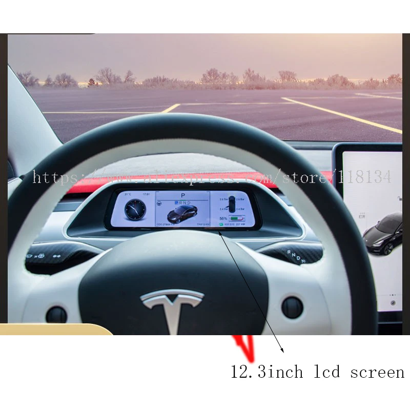 12.3 inch LA123WF1-SL01 LCD Display screen For 2014 Tesla model S  Instrument parts For Tesla model X LA123WF4-SL01