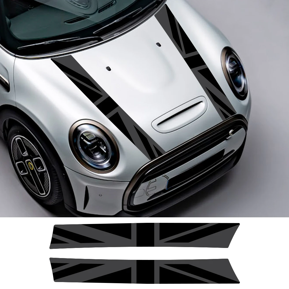 

Car Hood Bonnet Sticker Cover For MINI Cooper S F55 F56 F57 LCi2 Grille Trim Vinyl Overlay Decals Union Jack Styling Decoration