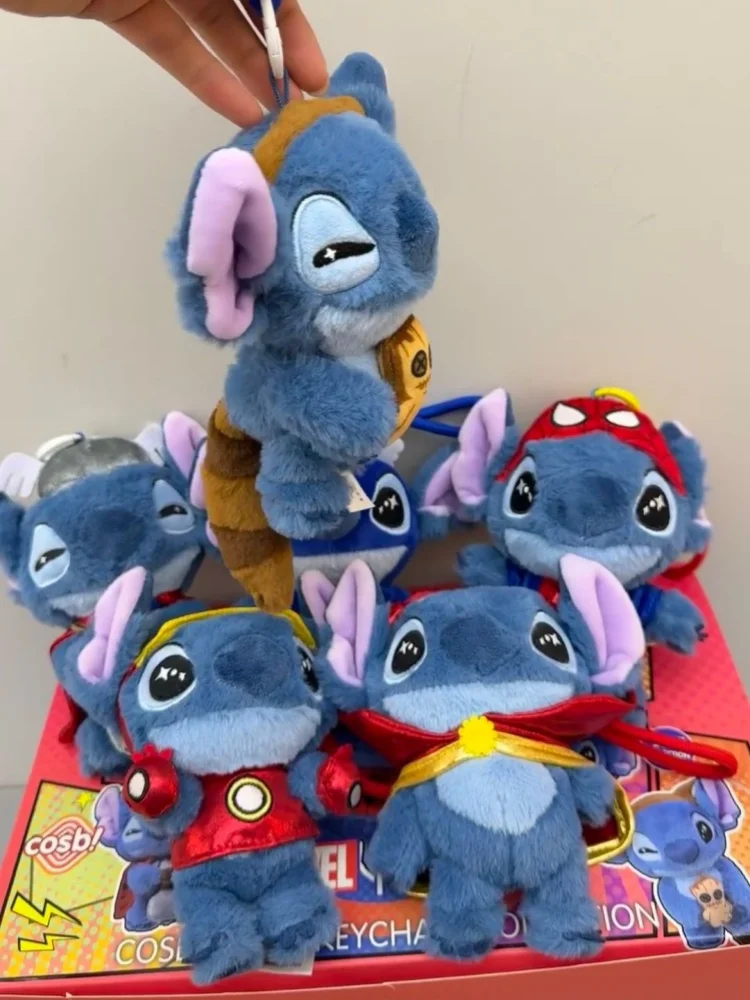 Marvel Stitch Series Blind Box - Cute Iron Man & Spider-Man Pendants Surprise Toy Collection Genuine Hot Toys Trendy Gift