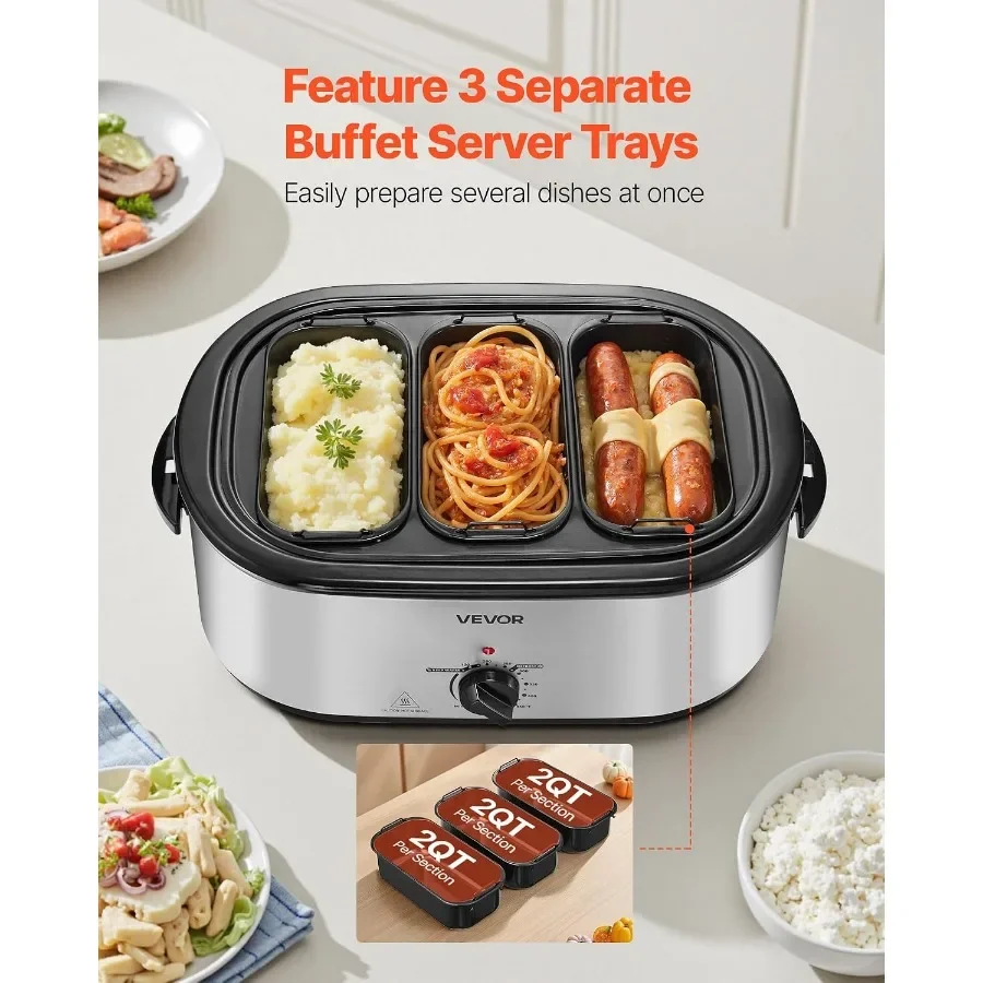 Electric Turkey Roaster With Buffet Server 2