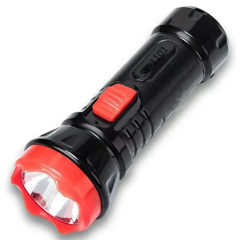 Portable Mini Rechargeable Flashlight Street Stall Product Built-in Battery Hand Torch Household Lighting for Outdoor Activities