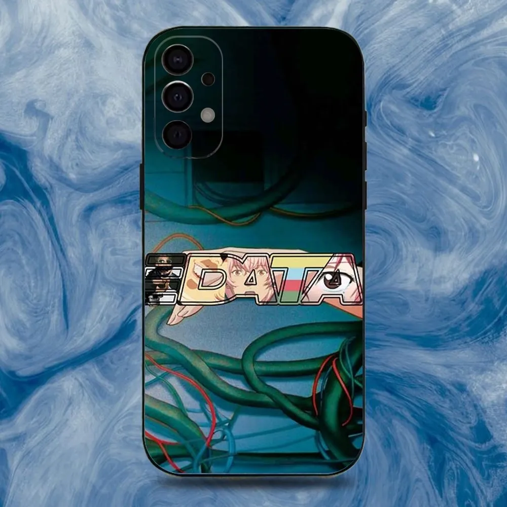 Funda de teléfono Tainy DATA Singer para Samsung S25,S24,S21,S22,S23,S30,Ultra,S20,Plus,Fe,Lite,Note,10,9,5G cubierta negra
