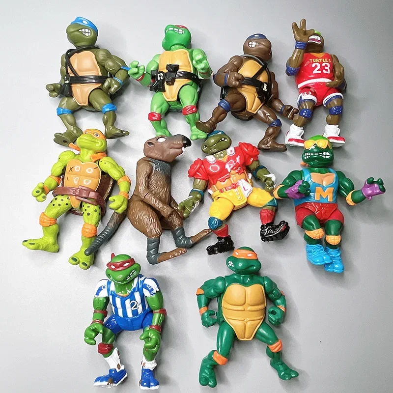 Playmates Teenages Mutant Ninja Turtles Leonardo Raphael Splinter Shredder Joint Movable Doll Anime Villain Figures Model Toys