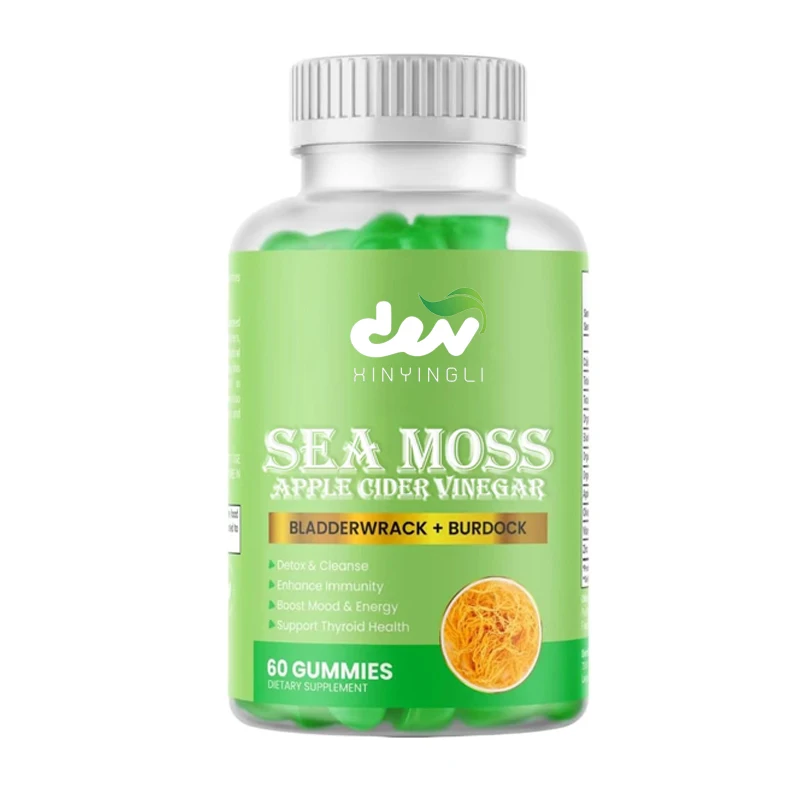 

Seaweed Gummies Contain Apple Cider Vinegar, Organic Seaweed, Bladder and Burdock Roots, Intestinal Support, Gluten Free