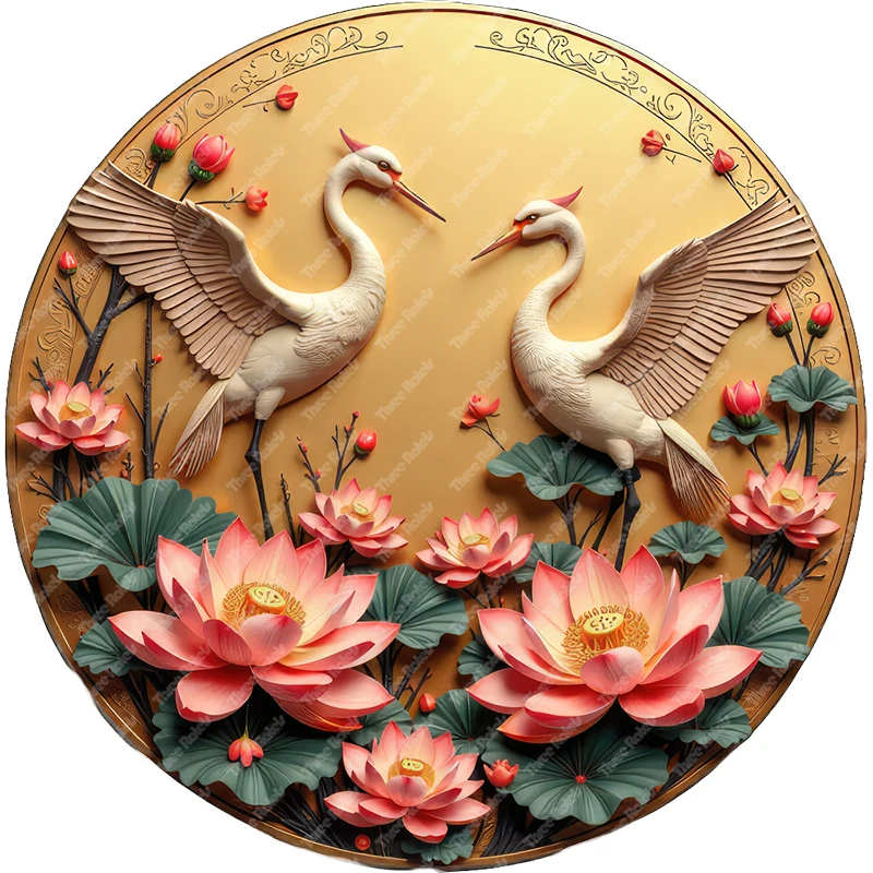 Three Ratels CF86 Lucky Cranes wall stickers for home decoration Personalized car decals