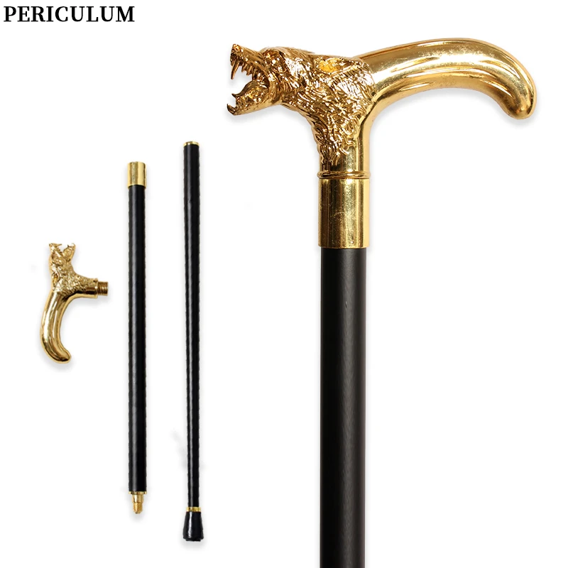 gold-wolf-head-walking-cane-with-curved-handle-detachable-decorative-walking-stick-men-women-cosplay-party-prop