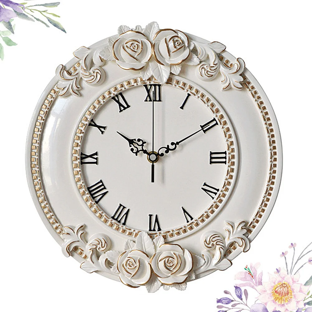 

Art Clock Decorative Wall Silent Clocks Room Hanging for Quiet Home Vintage