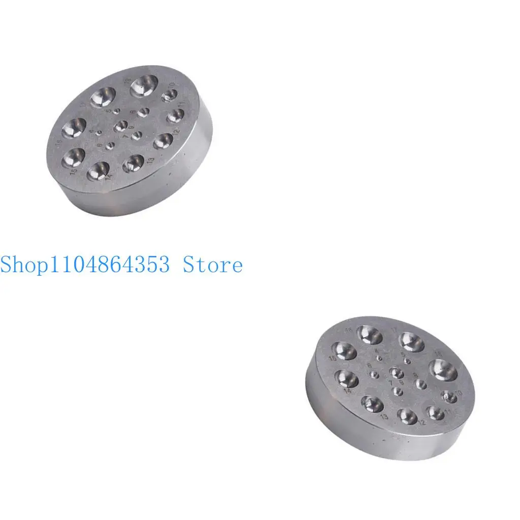 

652F Steel Dapping Block Square Jewelry Making Tool Steel Texture Jewelry Stamping Plate Metalworking Block for Jewelry