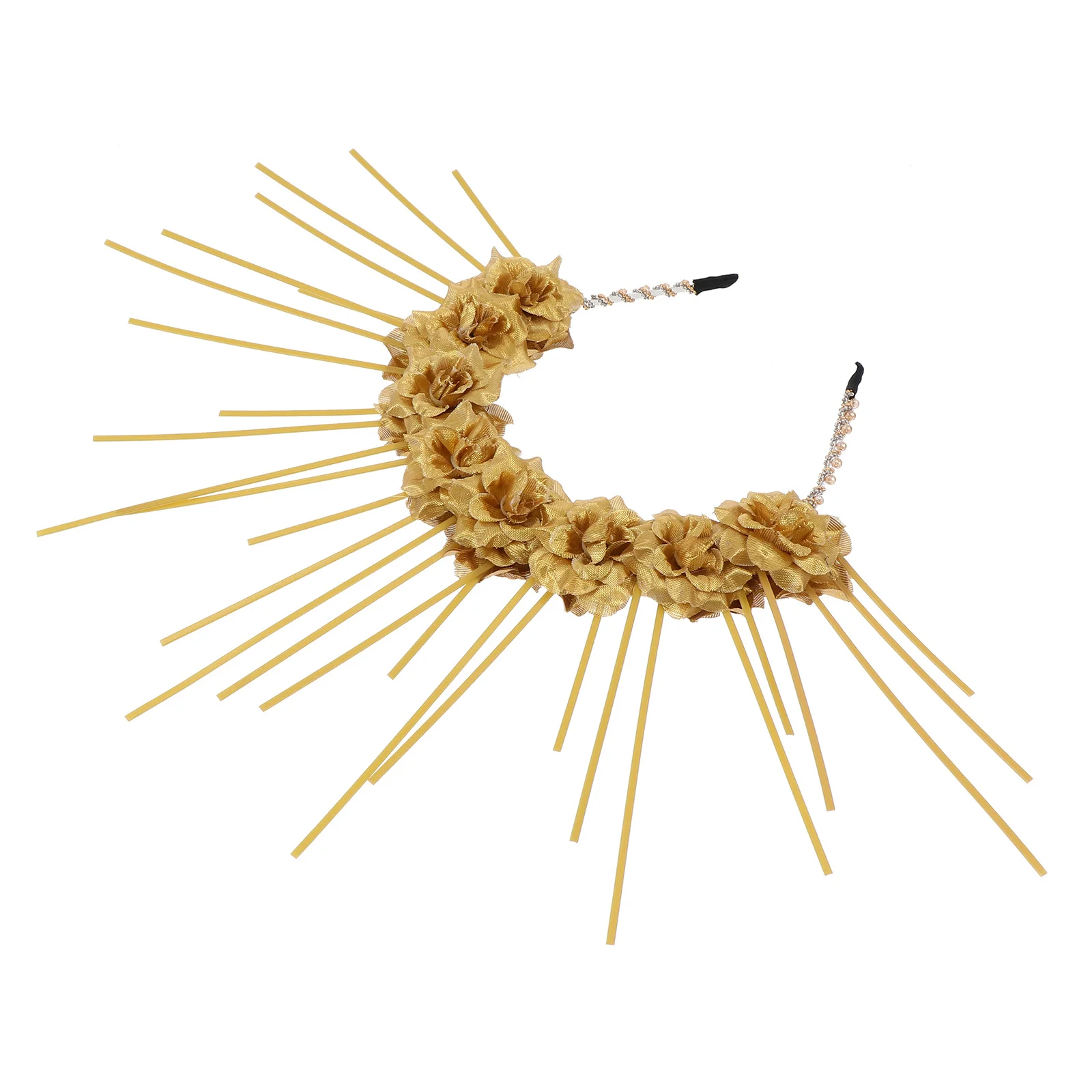 

1Pcs Flower Headband Delicate Gothic Headdress Women Hair Decor Ideal for Makeup Face Wash Mask Application Photo